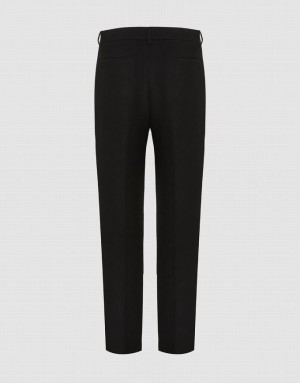 Black Urban Revivo Carrot Fit Men's Pants | 96240WDPF
