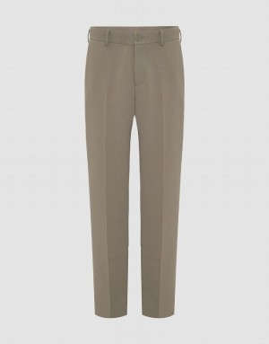 Green Urban Revivo Tailored Carrot Fit Men's Pants | 67023WXFV
