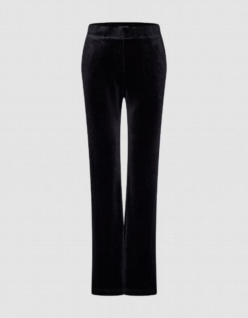 Black Urban Revivo Skinny Straight Women\'s Pants | 78543PWLS