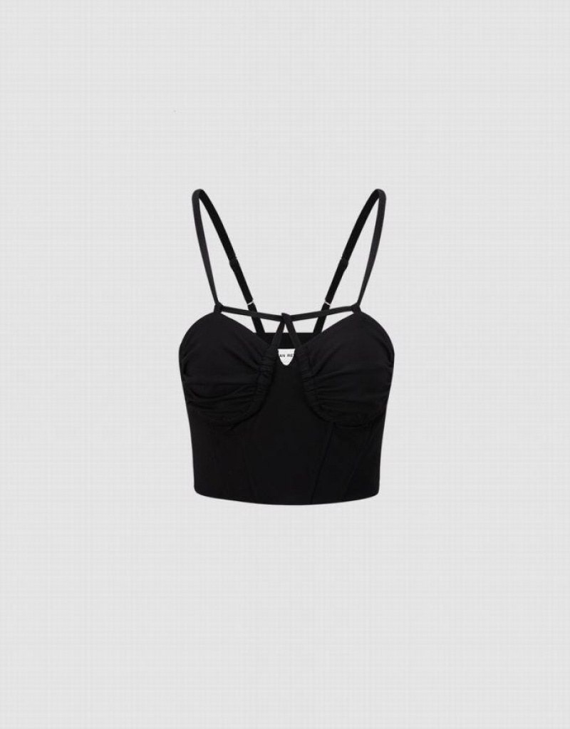 Black Urban Revivo Women's Corset | 40129ENOC