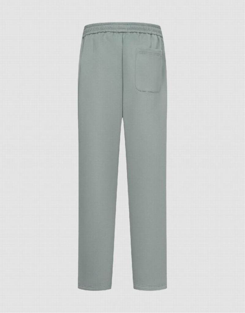 Blue Urban Revivo Drawstring Waist Knitted Wide-Leg Men's Pants | 36501EXUR