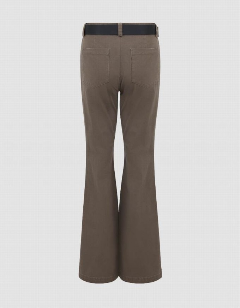 Grey Urban Revivo Loose Flare Women's Pants | 91365HRLV