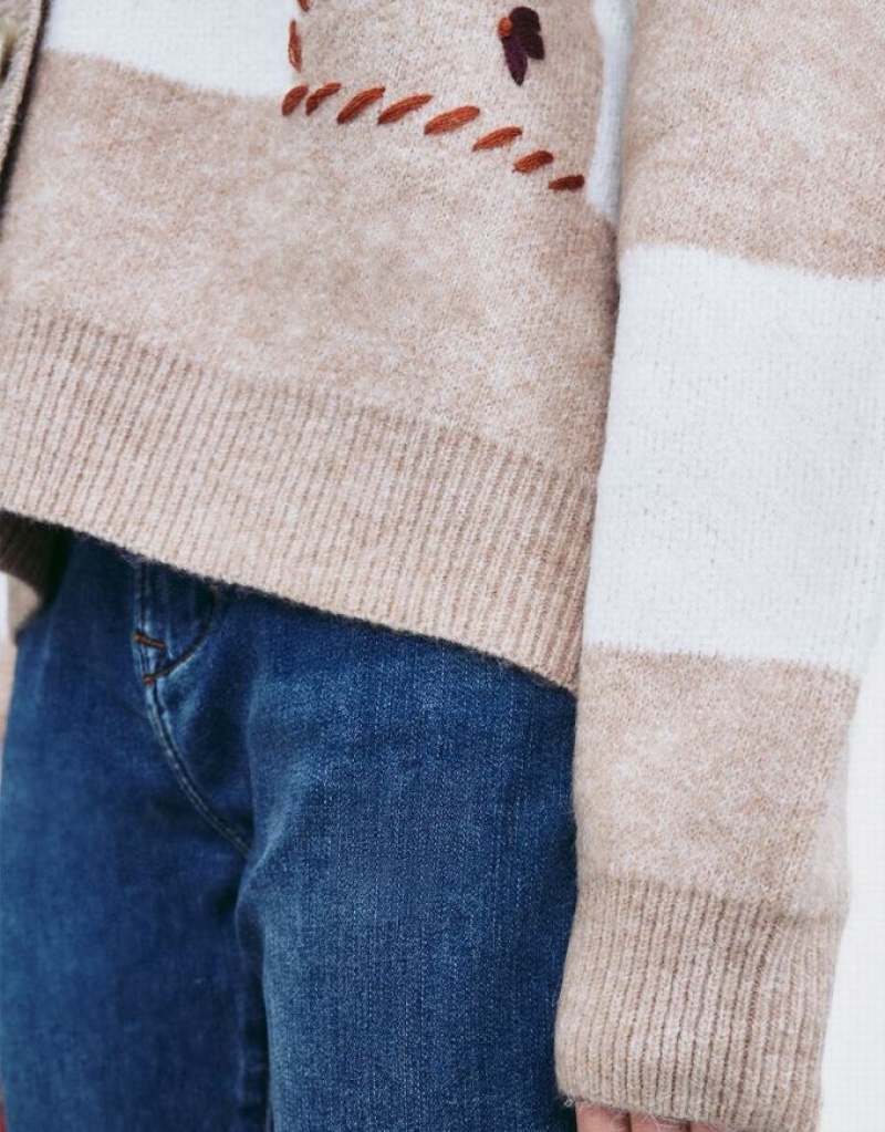 Multicolor Urban Revivo Colorblock Button Up Women's Cardigan | 89370BSKY