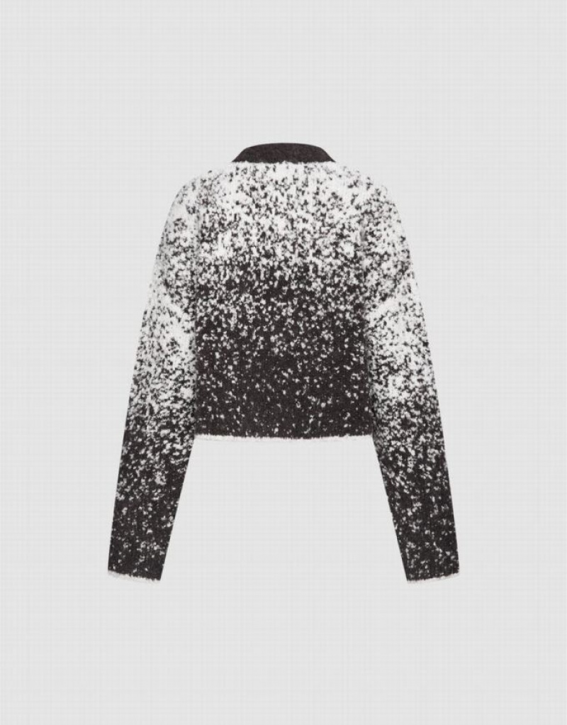 Multicolor Urban Revivo Contrast Trim Fleece Women's Cardigan | 42071ZRAF