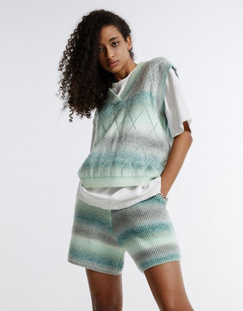 Multicolor Urban Revivo Ombre Knitted Women's Pants | 35427SBGL