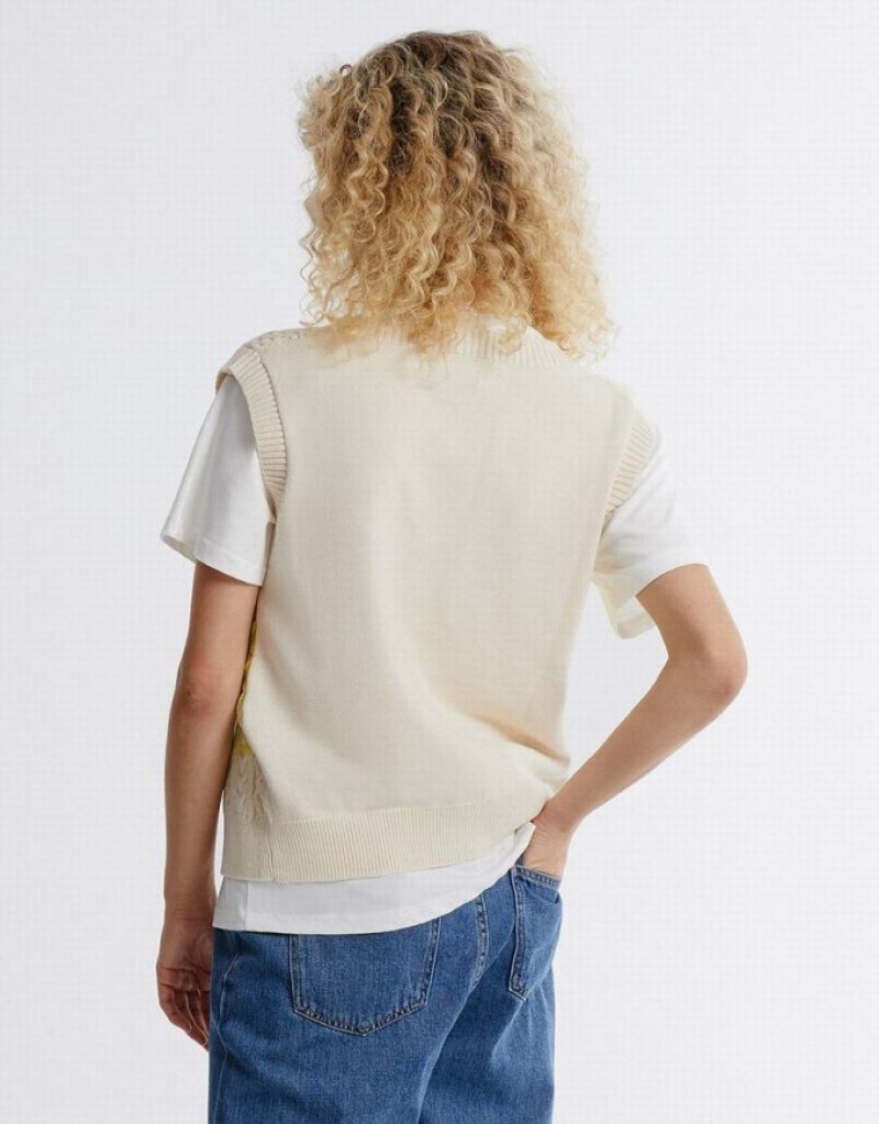 Multicolor Urban Revivo Ombre Sleeveless Women's Cardigan | 93084IESL
