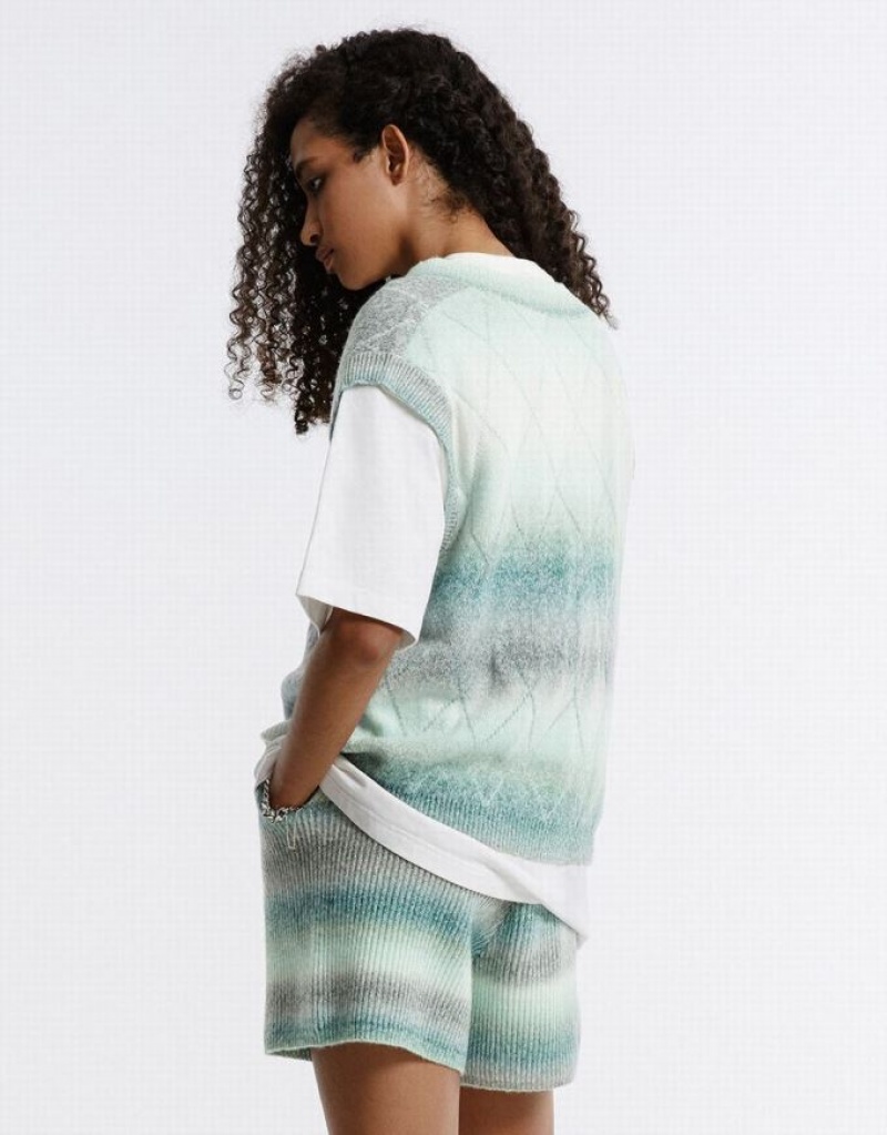 Multicolor Urban Revivo Ombre Women's Sweater Vest | 23698IDAZ