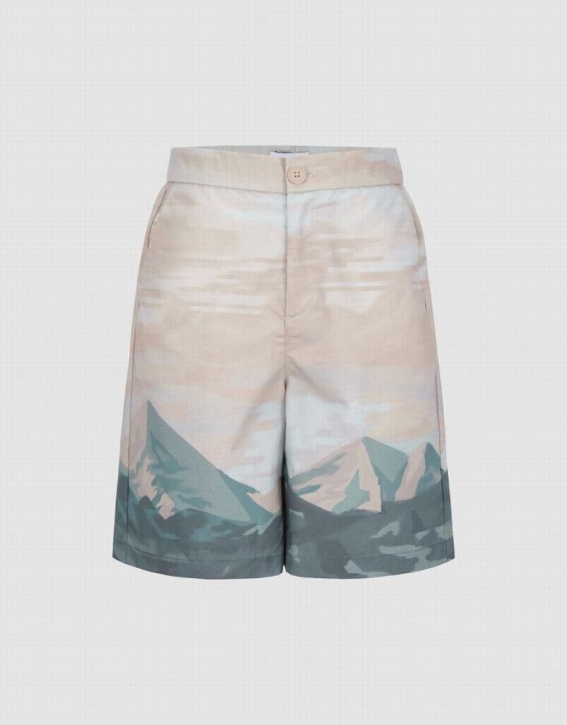 Multicolor Urban Revivo Printed Women\'s Shorts | 08296VUZL