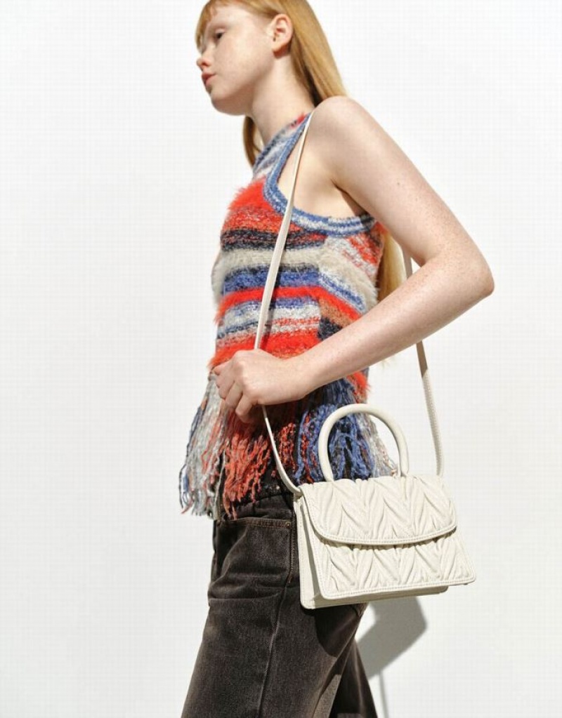 Multicolor Urban Revivo Raw Hem Furry Knitted Women's Cardigan | 67841JBMY
