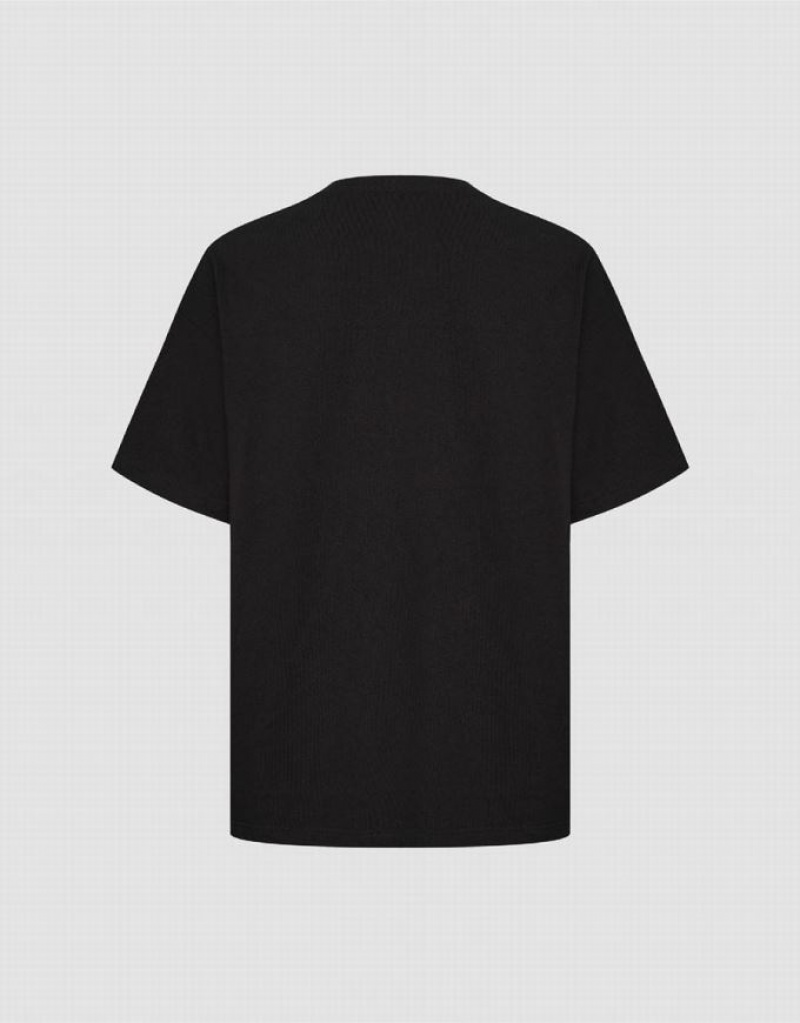 Orange Urban Revivo Loose Men's T-Shirts | 87602XPRN